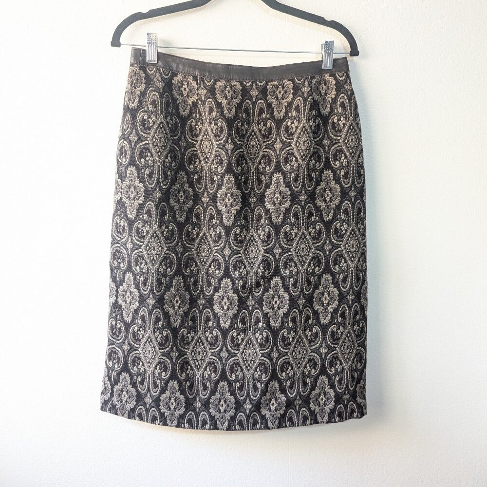 Vintage Marisfrolg Tapestry Medallion Pattern Skirt Size Medium